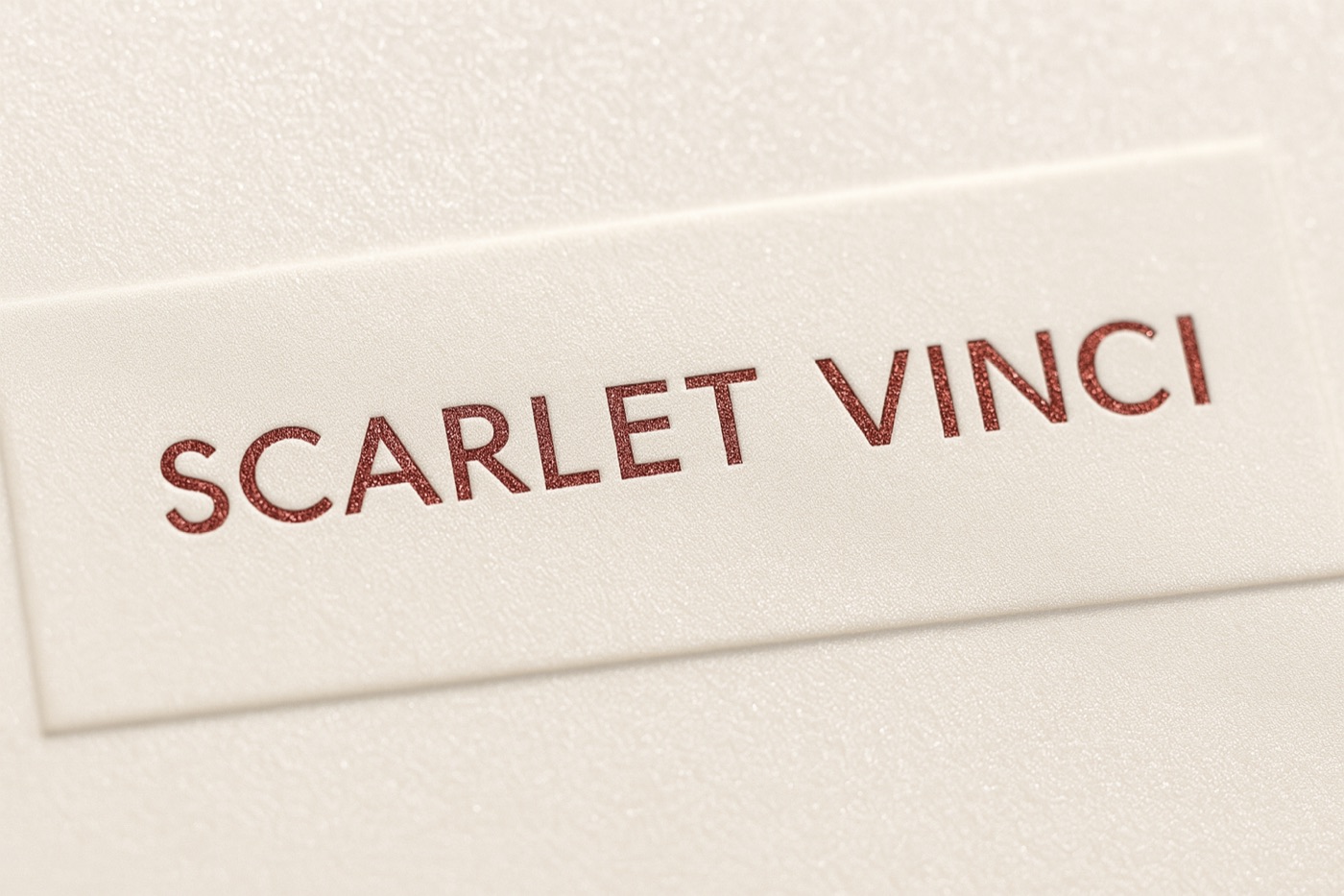 SCARLET VINCI printed brand detail