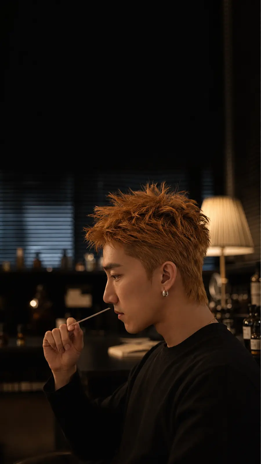 Aven Xu in the fragrance studio
